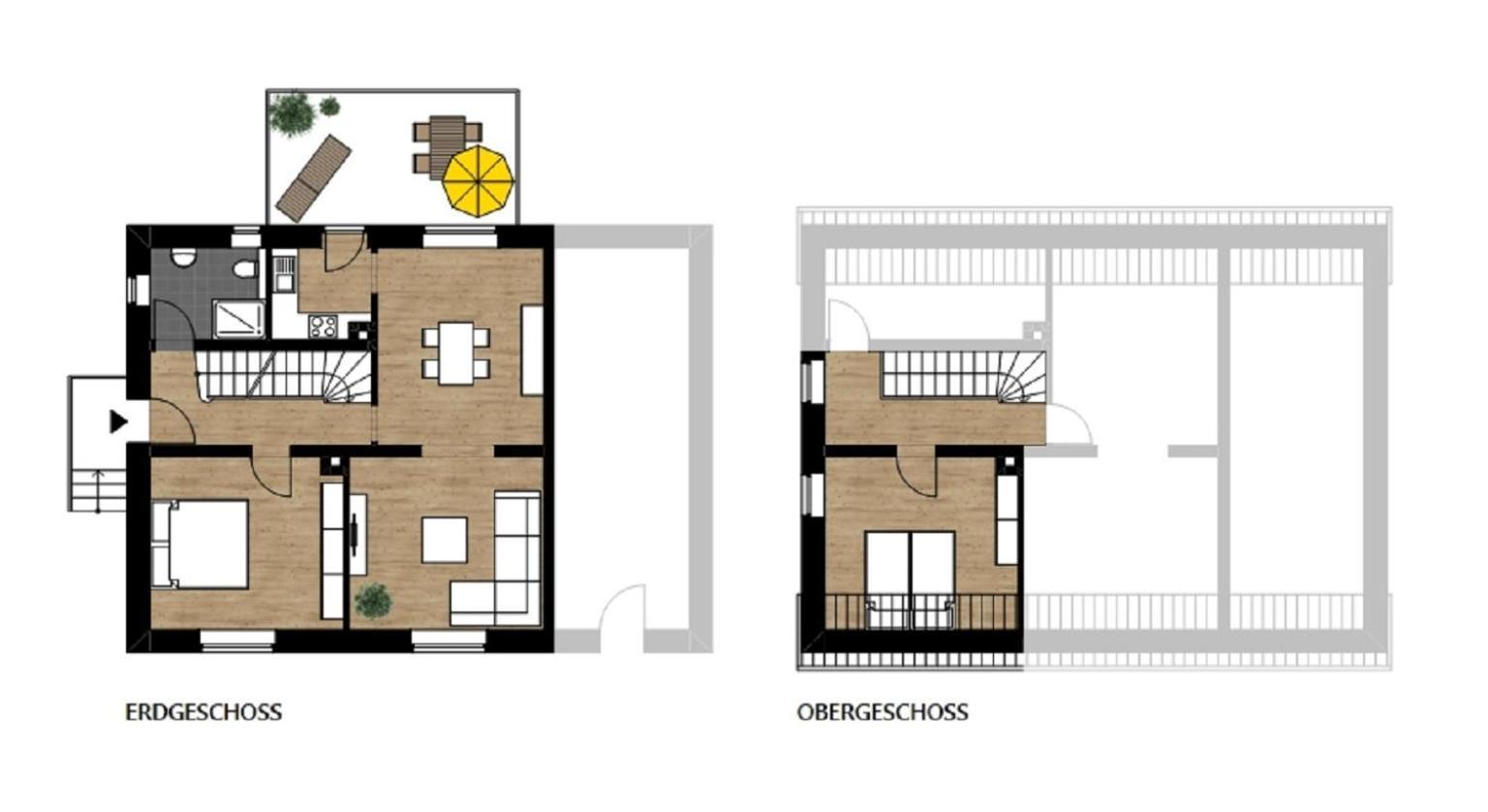 Ferienhaus Schaumbergblick 罗斯海姆 外观 照片
